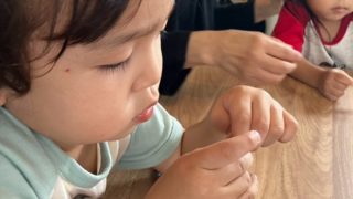 🎄ビーズを使って、クリスマスリース作り