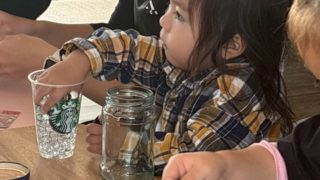 実験あそび「消えるビーズ」✨